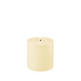 DELUXE Bougie LED crème 10x10 - (RF-0112)